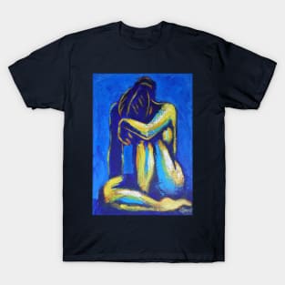 Blue Mood 4 - Female Nude T-Shirt